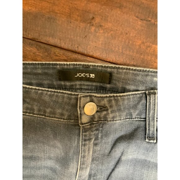 Joe's Jeans Medium Wash The Icon Mid Rise Skinny Ankle Blue Jeans Size 32 - Picture 2 of 5
